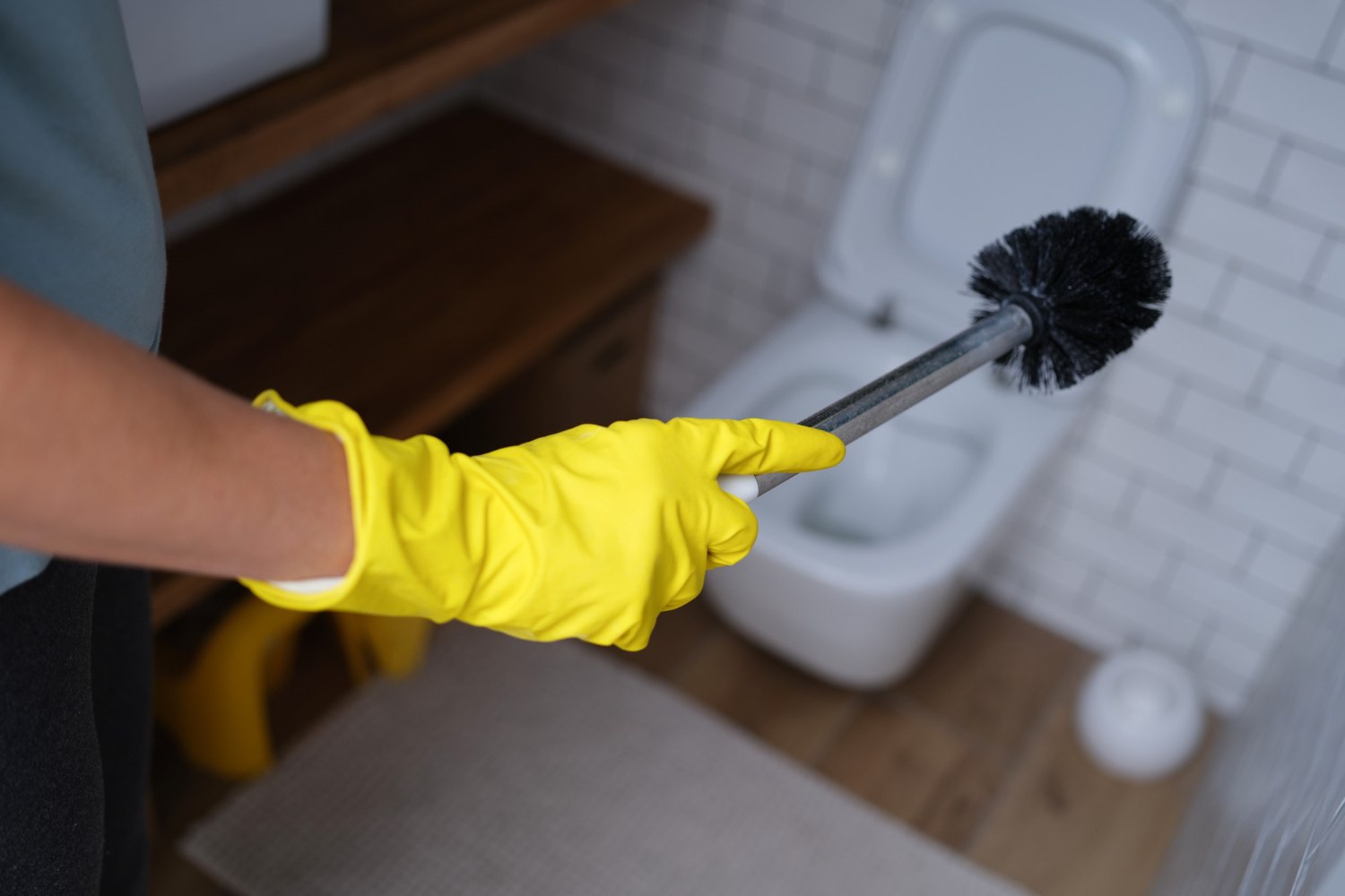 bathroom cleaning